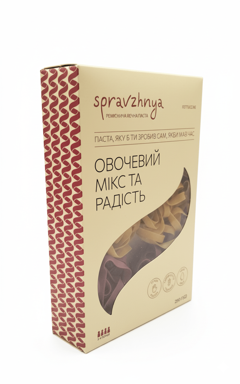 Італійська паста ручної роботи Овочевий мікс - Зображення 2